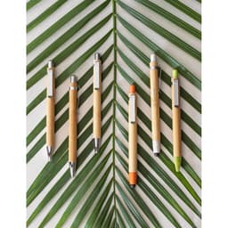 MELLO. Conjunto de esferográfica com escrita em azul e lapiseira, ambas em bambu Code.: 51162 - foto 4