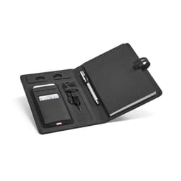 AFONSO. Pasta A5 em c. sintético com bateria portátil embutida (lítio) 4'000 mAh e caderno com 128 páginas pautadas Code.: 52075 - foto 3