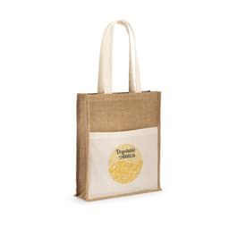 BRAGA. Sacola em juta (240 g/m²) e bolso em 100% algodão (140 gm²) Code.: 92823 - foto 3