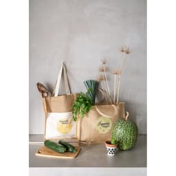 BRAGA. Sacola em juta (240 g/m²) e bolso em 100% algodão (140 gm²) Code.: 92823 - foto 4