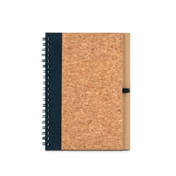 VICENTE. Caderno B6 de capa dura em cortiça e PET 100% reciclado com 140 páginas lisas recicladas Code.: 93285 - foto 3