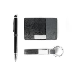BRENDON. Kit de porta cartões, chaveiro e caneta esferográfica em c.sintético, metal e alumínio Code.: 93315 - foto 2