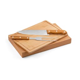 ALIOLI BOARD. Kit churrasco em caixa kraft com tábua em bambu e 2 utensílios em aço inox e bambu Code.: 94143 - foto 6