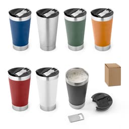 HALPERT LID. Copo de viagem em aço inox térmico, com parede dupla isolada a vácuo 630 mL Code.: 94266 - foto 2