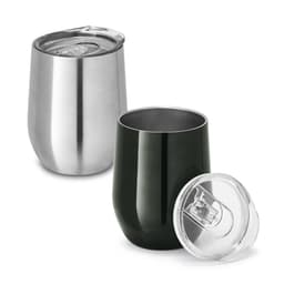 RONDE. Copo de viagem em aço inox, térmico com parede dupla isolada a vácuo e tampa deslizante 400 mL Code.: 94677 - foto 2