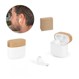 COBAIN. Fones de ouvido wireless em ABS 100% reciclado e bambu com autonomia de 5h Code.: 97193 - foto 2