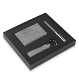 Kit Escritório Porta Cartão, Chaveiro e Caneta Metálica - Code.: CJ150 - foto 4