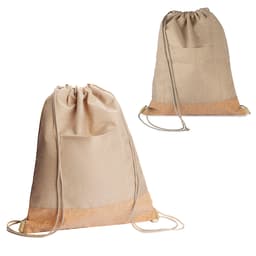 Sacola/Mochila em Poliéster 600D e Cortiça (34x38cm) - Code.: BP0004P - foto 3