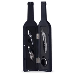 KIT VINHO PLÁSTICO RESISTENTE 4 PEÇAS  FORMATO GARRAFA  - Code.: 12384 - foto 1