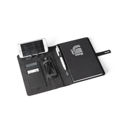 ELEVATE A5 FOLDER. Pasta A5 em 300D poliéster 100% reciclado com carregador por indução embutido (5'000 mAh) e bloco com páginas pautadas Code.: 53581 - foto 11