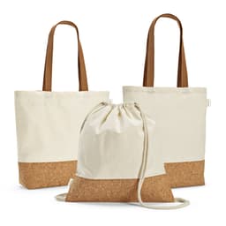 MANAUS. Sacola em 70% algodão reciclado e 30% poliéster reciclado (180 g/m²) com fundo em cortiça Code.: 92341 - foto 9
