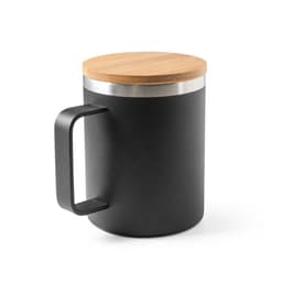 LAUDA. Copo de viagem térmico em aço inox 90% reciclado de parede dupla isolada a vácuo (420 mL) Code.: 94276 - foto 16