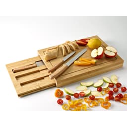 MUGWORT. Conjunto de tábuas em bambu com 3 facas inclusas Code.: 94339 - foto 13