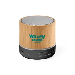 RE-GLASHOW. Caixa de som portátil com microfone e autonomia de 4h30 (400 mAH), em bambu e ABS 100% reciclado Code.: 97441 - foto 4