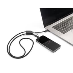 ZEWAIL. Cordão lanyard com suporte para celular incluso, cabo USB-C e diversos adaptadores em ABS reciclado e TPE reciclado Code.: 97194 - foto 8