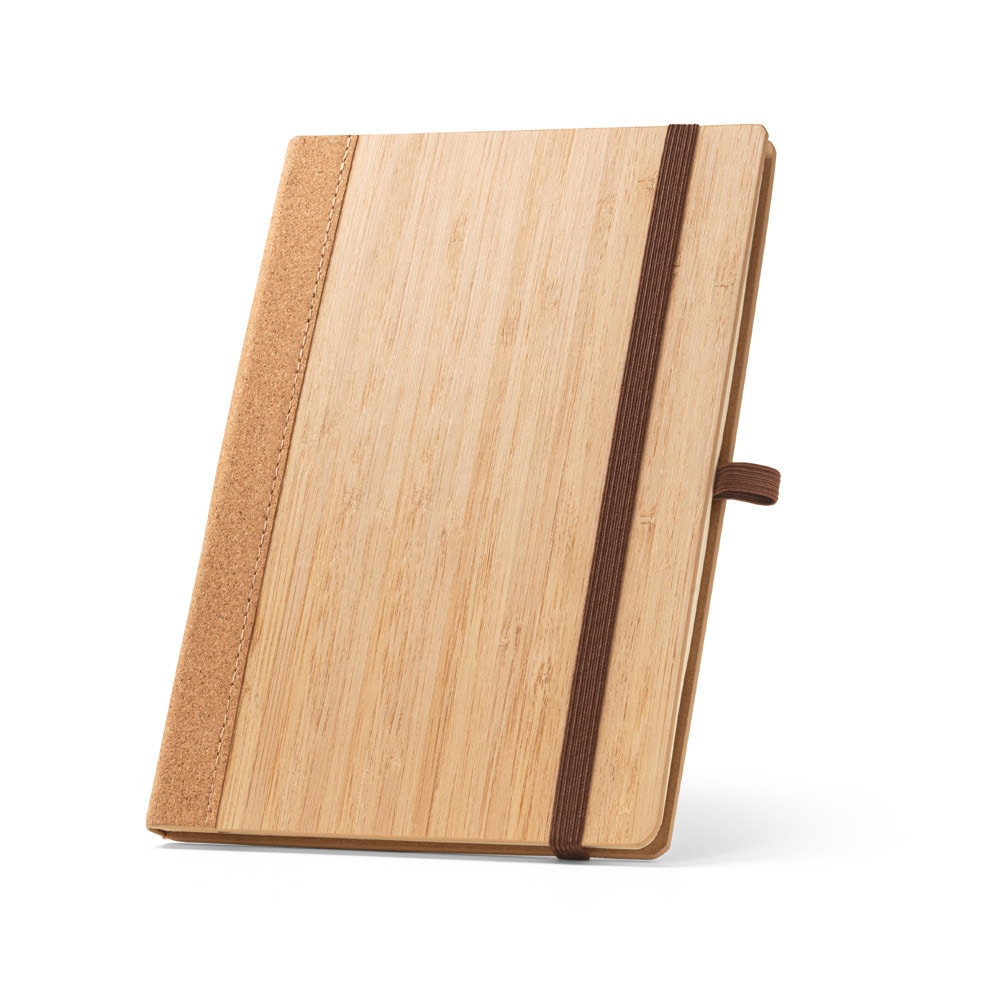ORWELL. Caderno A5 de capa dura em folha de bambu e cortiça, com páginas pautadas Code.: 93281