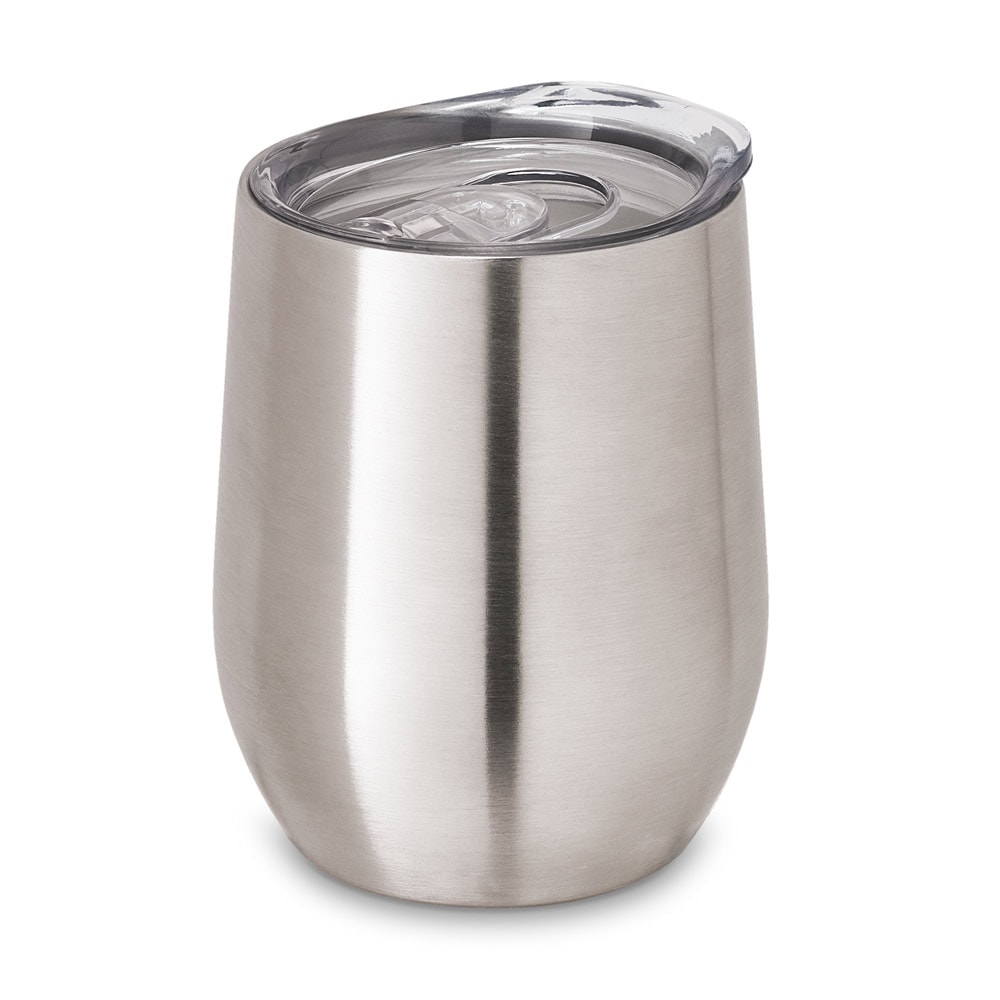 RONDE. Copo de viagem térmico em aço inox de parede dupla isolada a vácuo (400 mL) Code.: 94677