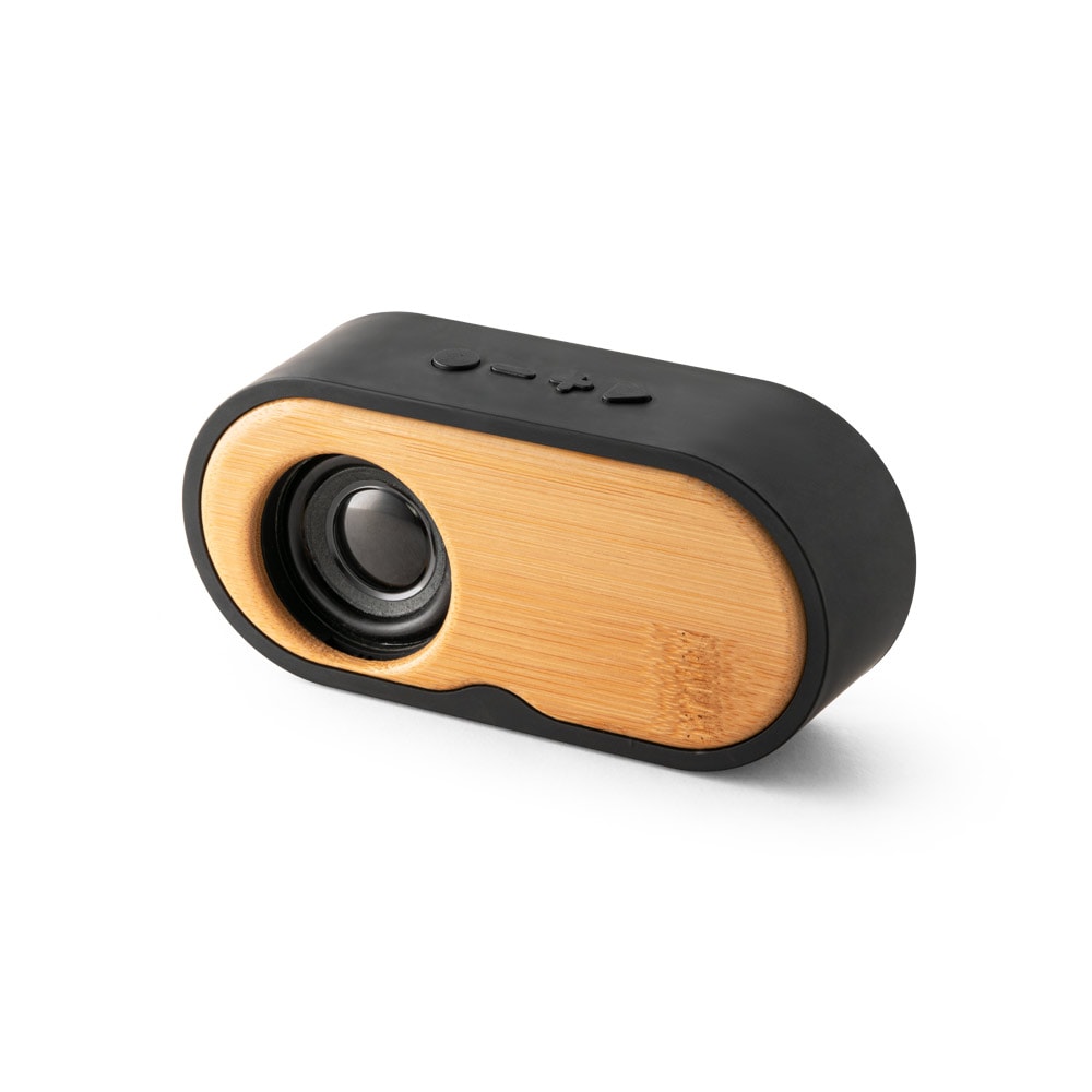 TILLY. Caixa de som portátil com autonomia de 5h (1'200 mAh), em bambu e ABS 100% reciclado Code.: 97095