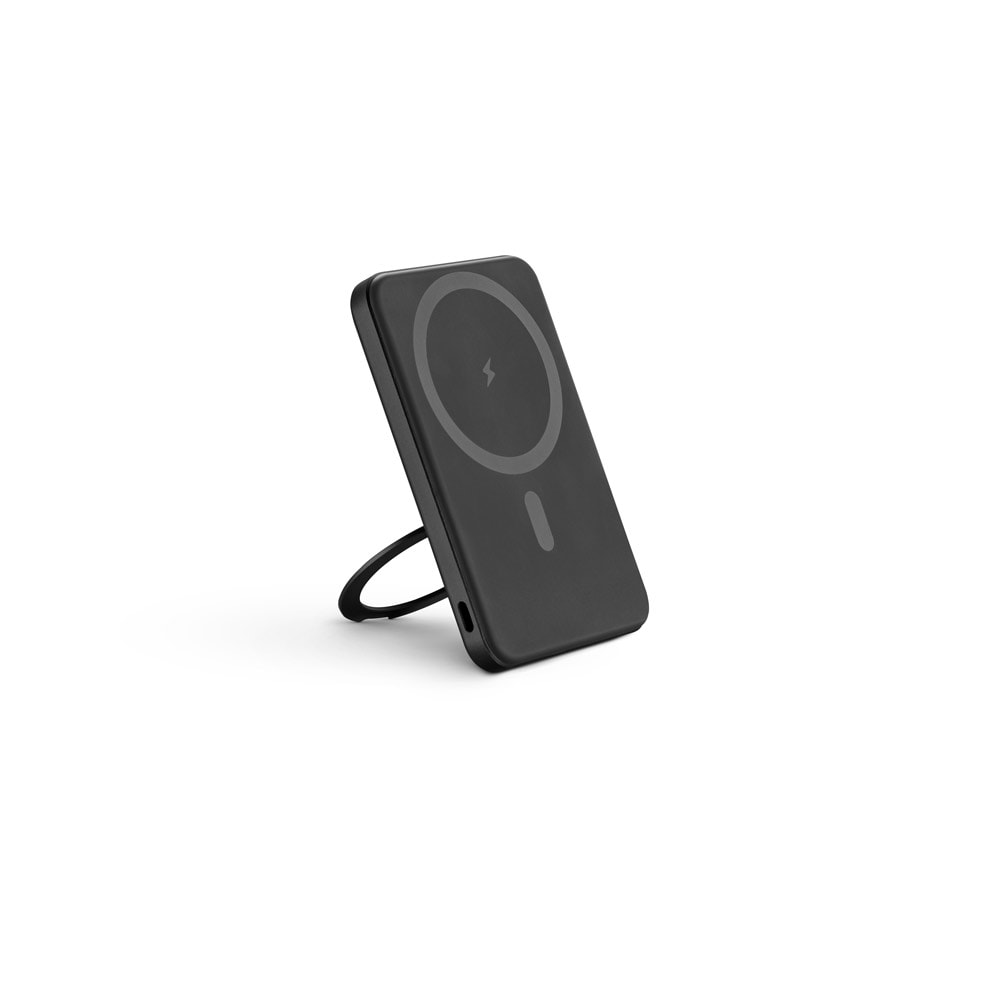WARSHEL 5. Bateria portátil magnética com carregador por indução super-rápido (5'000 mAh), em ABS 100% reciclado Code.: 97142