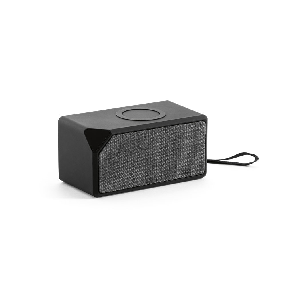 GRUBBS BK. Caixa de som portátil em ABS com carregador por indução Code.: 57933
