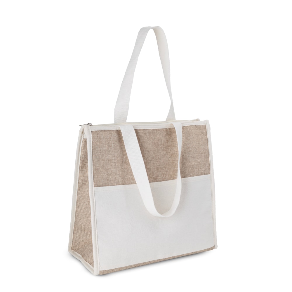 Bolsa Térmica em algodão e Juta sintética (34x34x16cm) - Code.: BT213P
