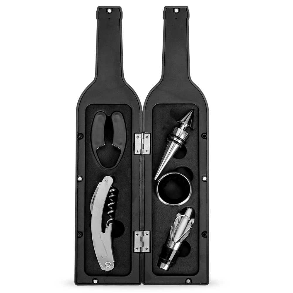 KIT VINHO 5PÇS FORMATO GARRAFA - Code.: 11870