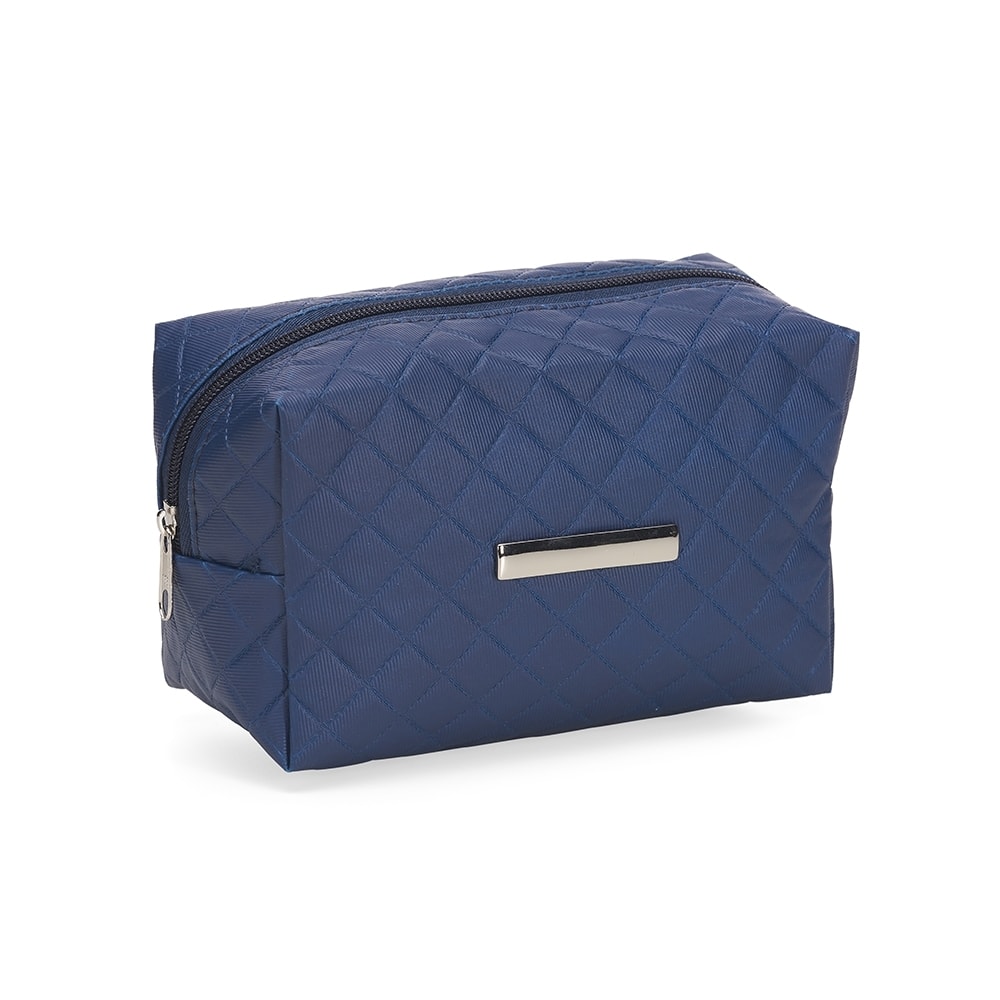 NECESSAIRE PUFF MATELASSÊ C/ DETALHE PRATA  - Code.: 13295