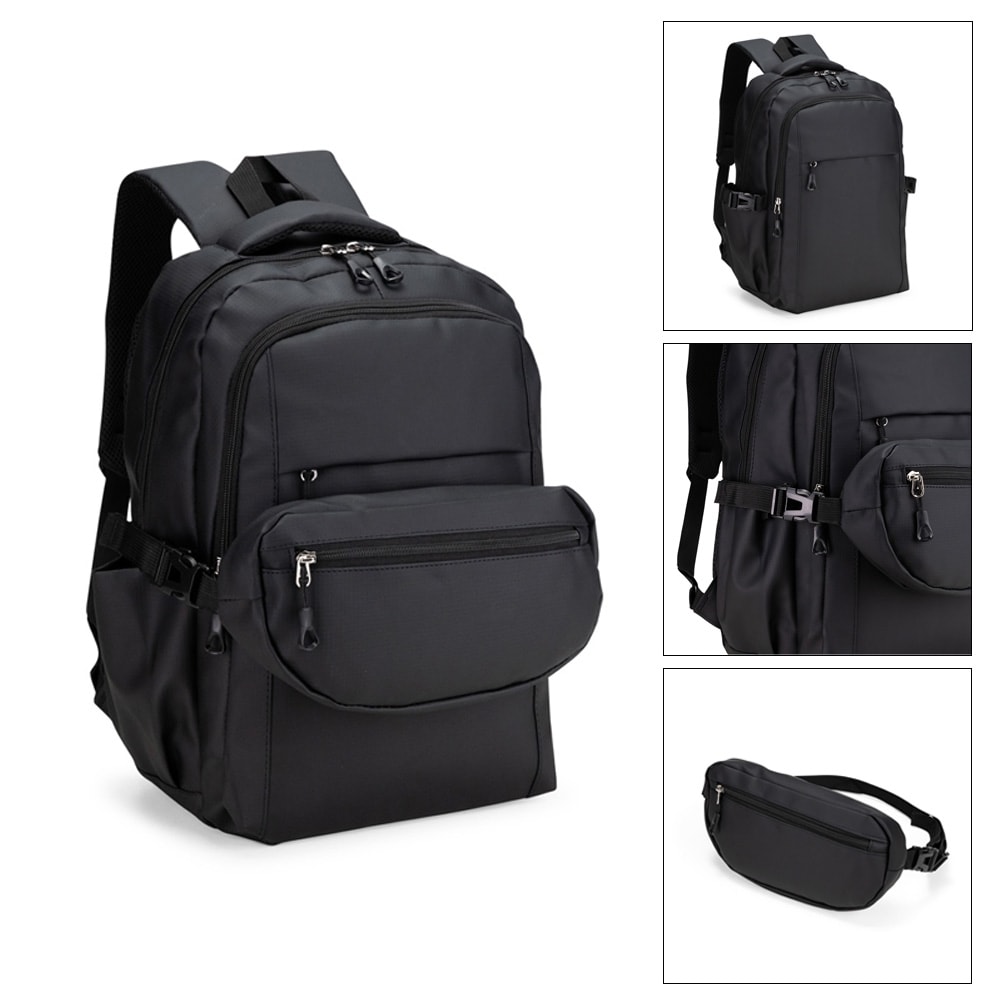 CONJUNTO MOCHILA E POCHETE COURO SINTÉTICO - Code.: 09481
